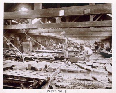 Llechwedd slate quarries, 1896 by English Photographer